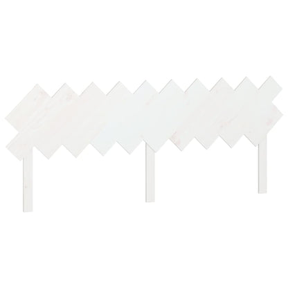 Hoofdbord 196X3X80,5 Cm Massief Grenenhout Wit