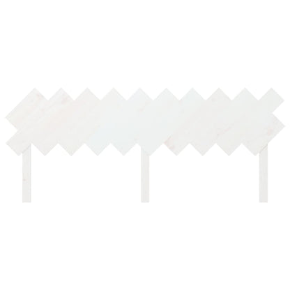 Hoofdbord 196X3X80,5 Cm Massief Grenenhout Wit
