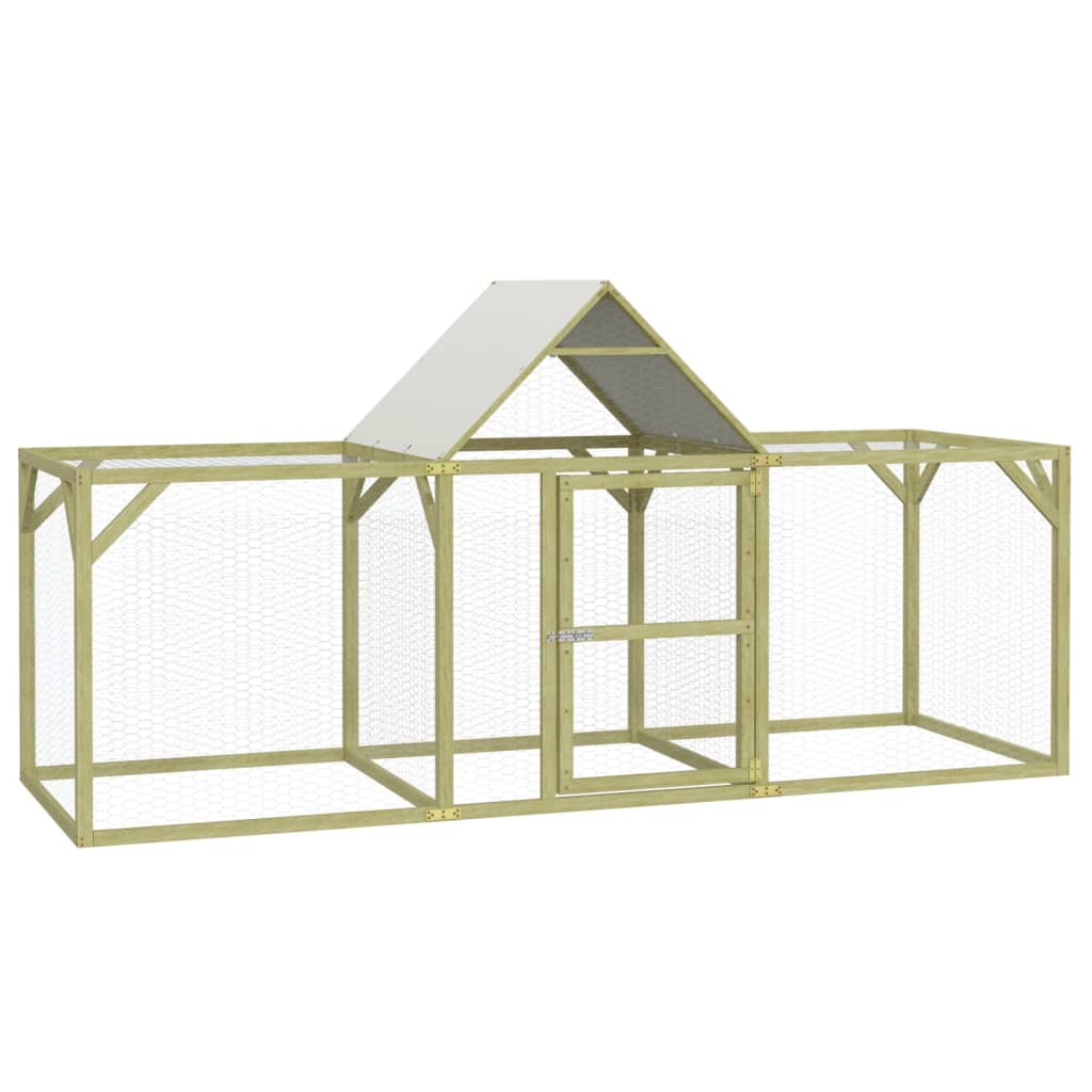 Kippenhok Geïmpregneerd Massief Grenenhout 300 x 100 x 150 cm