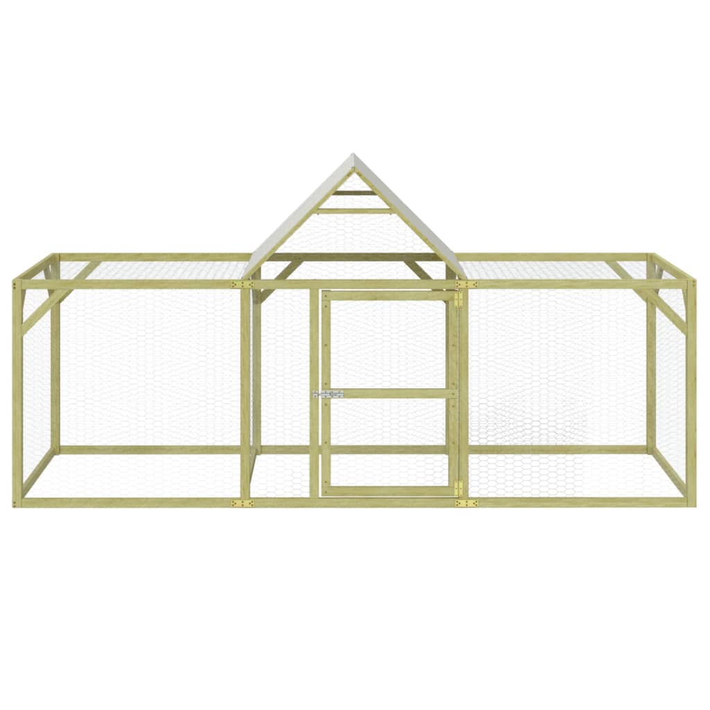 Kippenhok Geïmpregneerd Massief Grenenhout 300 x 100 x 150 cm
