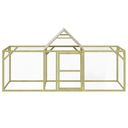 Kippenhok Geïmpregneerd Massief Grenenhout 300 x 100 x 150 cm