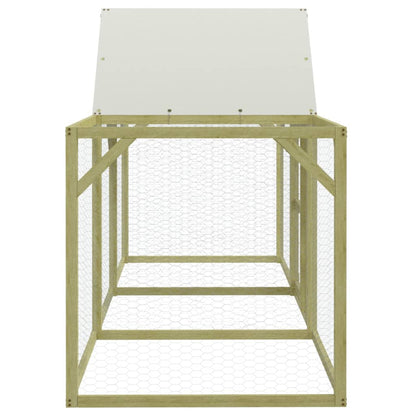 Kippenhok Geïmpregneerd Massief Grenenhout 300 x 100 x 150 cm