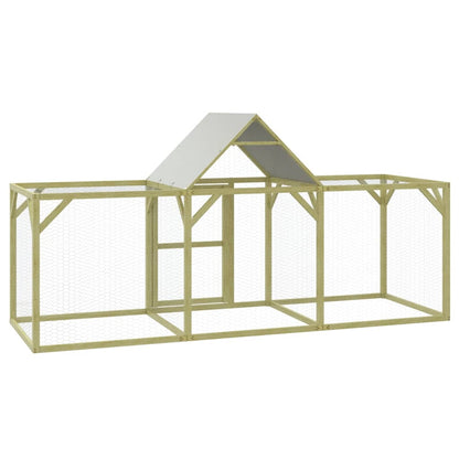 Kippenhok Geïmpregneerd Massief Grenenhout 300 x 100 x 150 cm