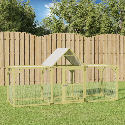 Kippenhok Geïmpregneerd Massief Grenenhout 300 x 100 x 150 cm