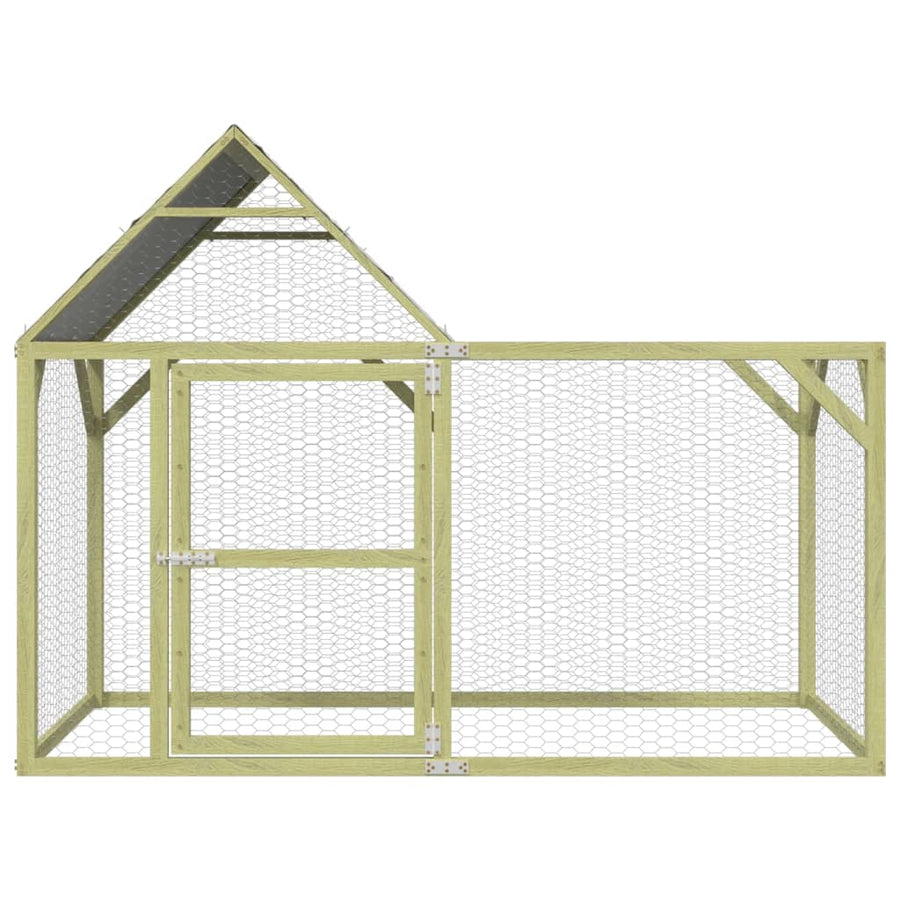 Kippenhok Geïmpregneerd Massief Grenenhout 200 x 100 x 150 cm