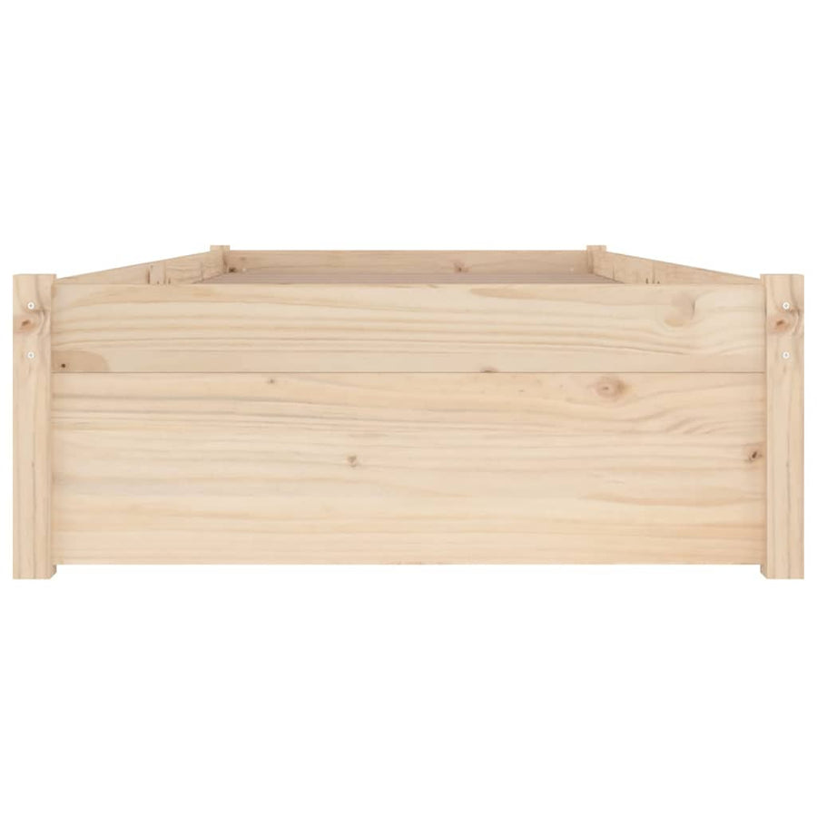 Bedframe Met Lades 2Ft6 Small Single 75 x 190 cm Naturel