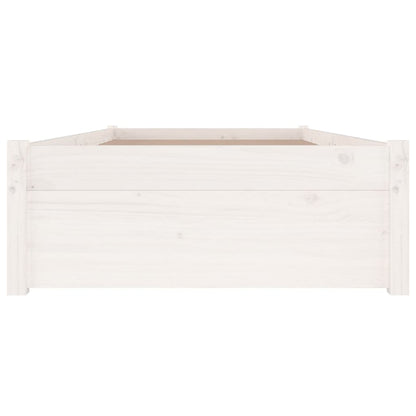 Bedframe Met Lades Small Single 75 x 190 cm Wit