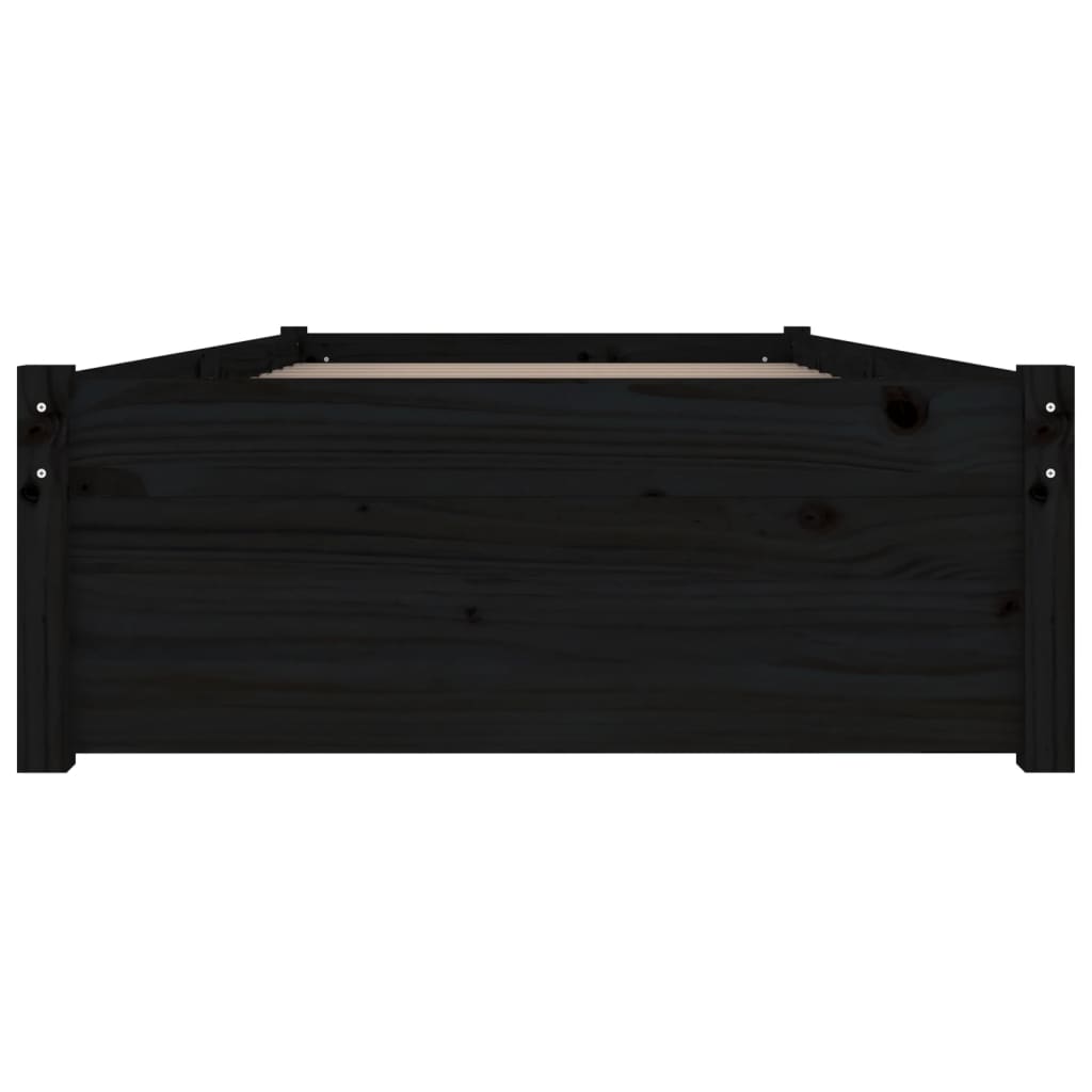 Bedframe met lades zwart 90x190 cm