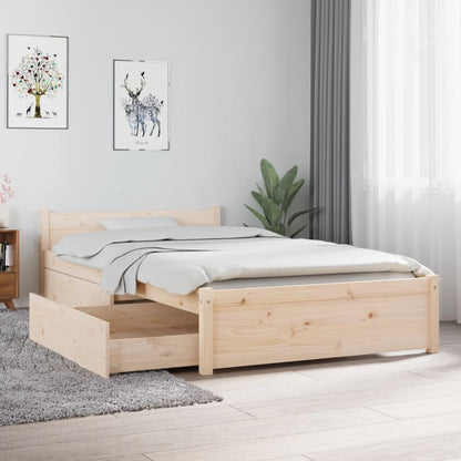 Bedframe Met Lades 90 x 190 cm Naturel