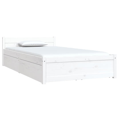 Bedframe Met Lades 3Ft Single 90 x 190 cm Wit