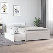 Bedframe met lades wit 90x190 cm massief grenenhout