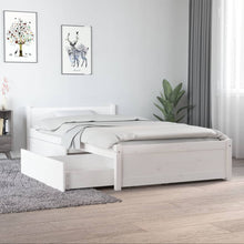 Bedframe Met Lades 3Ft Single 90 x 190 cm Wit