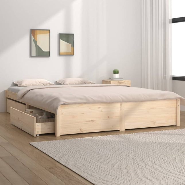 Bedframe Met Lades 160X200 Cm