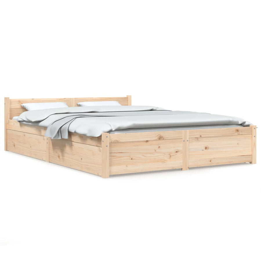 Bedframe Met Lades 135X190 Cm 4Ft6 Double