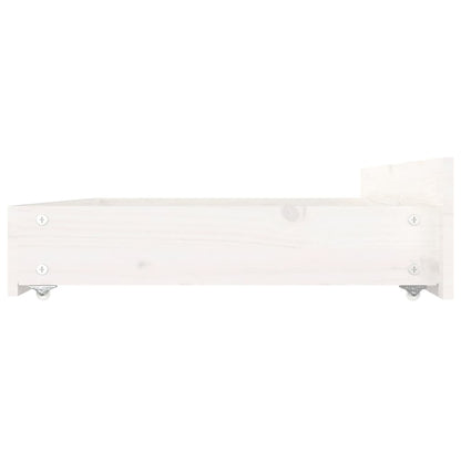 Bedframe Met Lades 4Ft6 Double 135 x 190 cm Wit