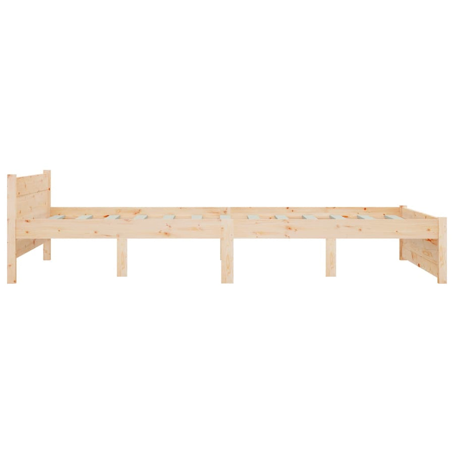 Bedframe Met Lades 140 x 190 cm Naturel