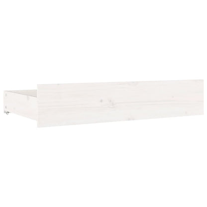 Bedframe Met Lades 140 x 190 cm Wit