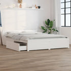 Bedframe met lades 140x190 cm wit
