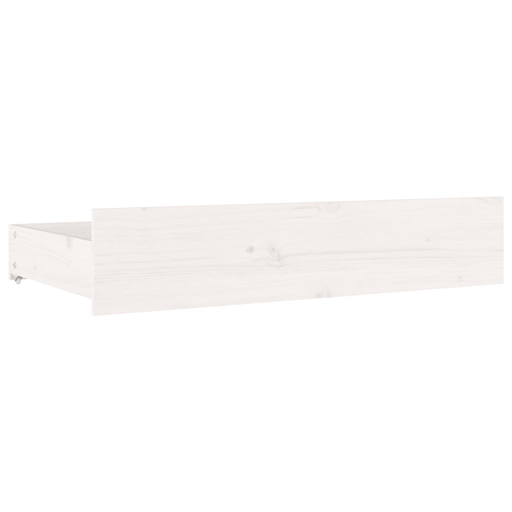 Bedframe Met Lades Wit 150X200 Cm 5Ft King Size