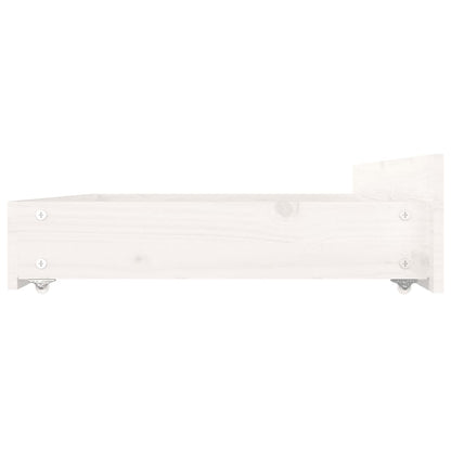 Bedframe Met Lades Wit 150X200 Cm 5Ft King Size