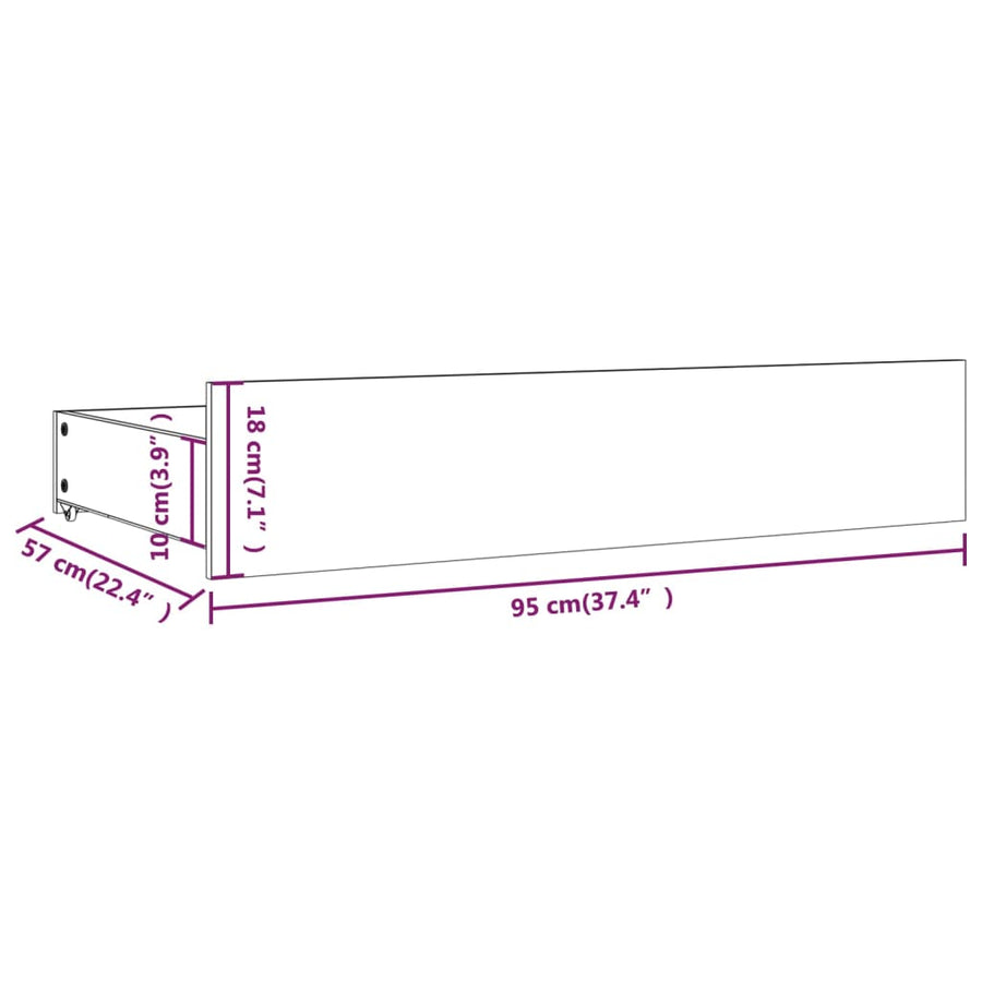 Bedframe Met Lades Wit 160X200 Cm