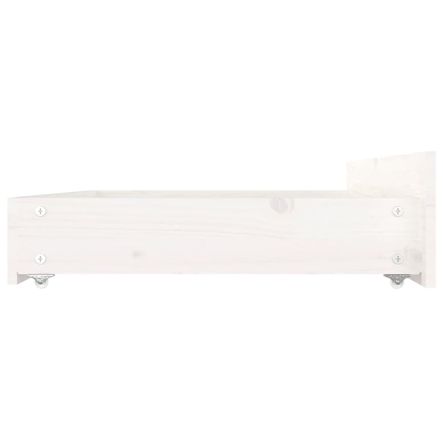 Bedframe Met Lades Wit 160X200 Cm