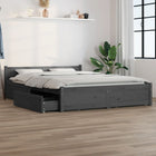 Bedframe Met Lades 160 x 200 cm Grijs