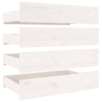 Bedframe Met Lades Wit 180X200 Cm 6Ft Super King