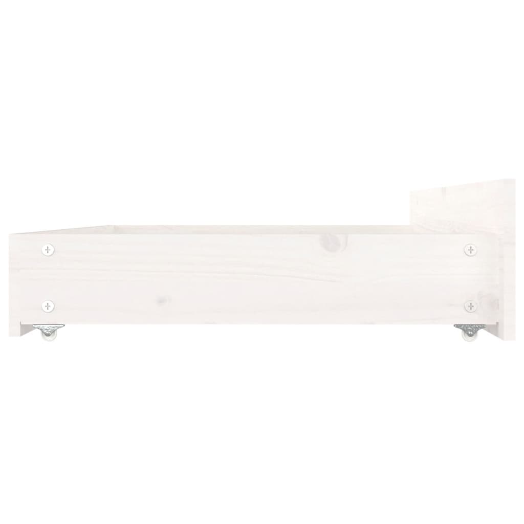 Bedframe Met Lades Wit 180X200 Cm 6Ft Super King