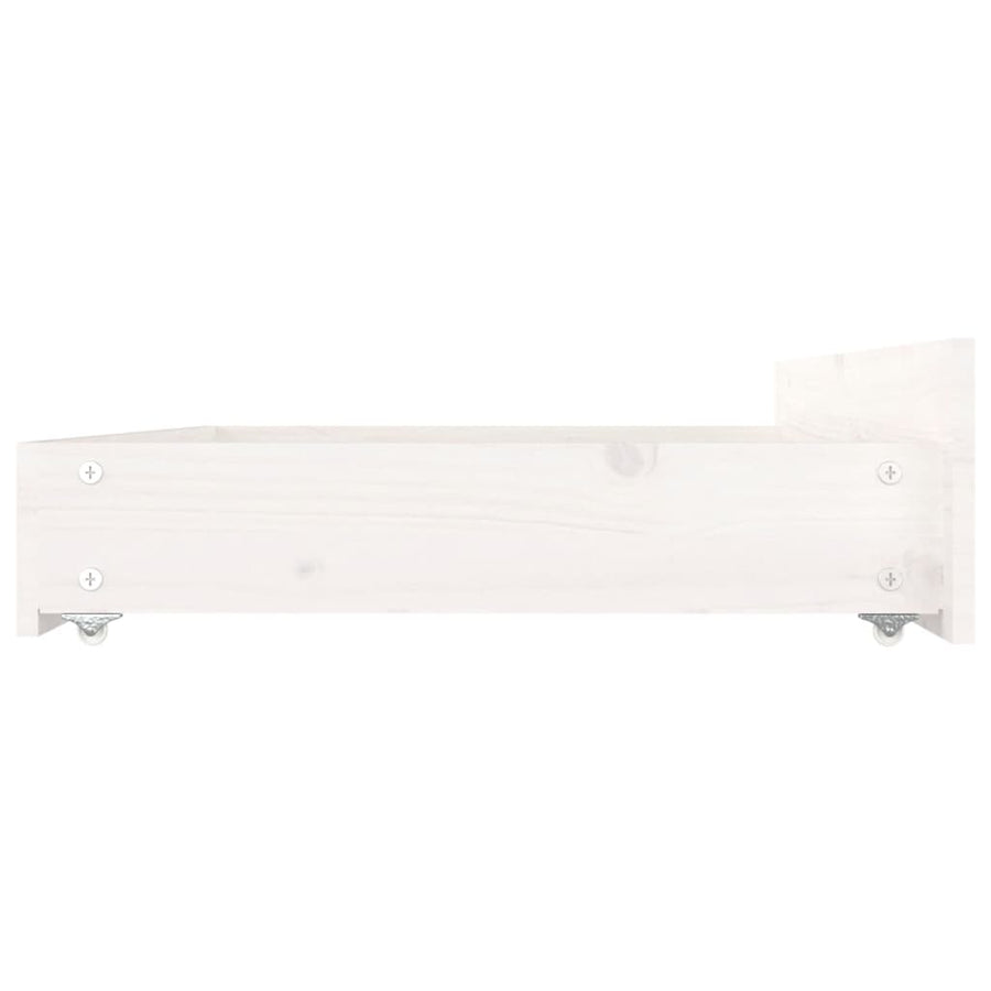 Bedframe Met Lades Wit 180X200 Cm 6Ft Super King