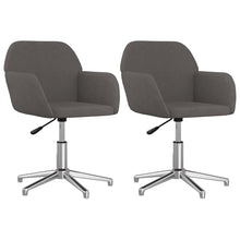 Eetkamerstoelen Draaibaar Stof Donkergrijs