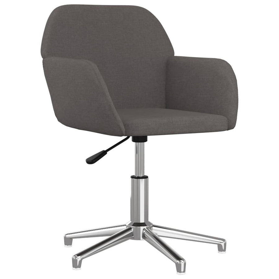 Eetkamerstoelen Draaibaar Stof Donkergrijs