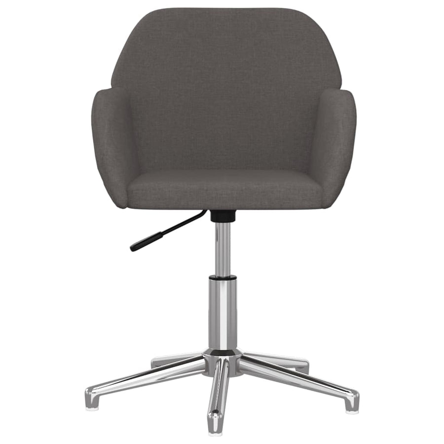 Eetkamerstoelen Draaibaar Stof Donkergrijs