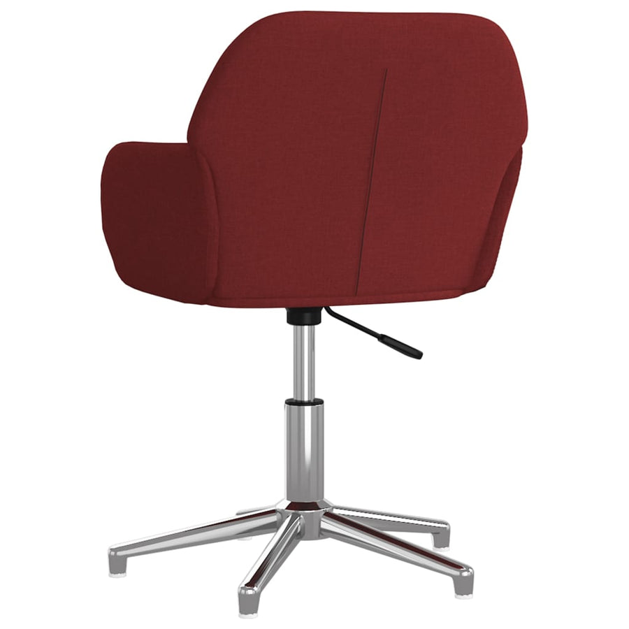 Eetkamerstoelen Draaibaar 2 St Stof Wijnrood