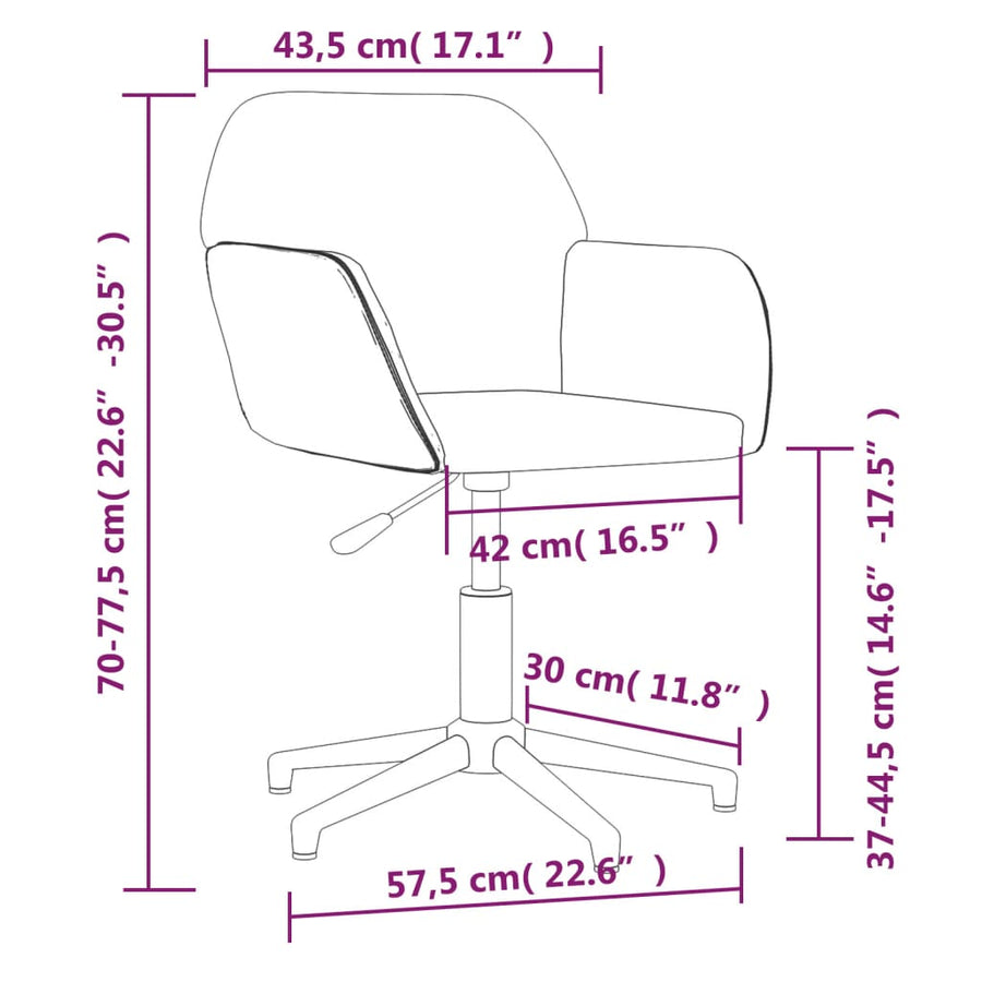 Eetkamerstoelen Draaibaar 2 St Stof Wijnrood