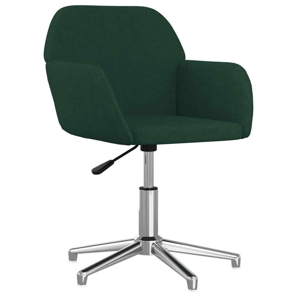 Eetkamerstoelen Draaibaar Stof Donkergroen
