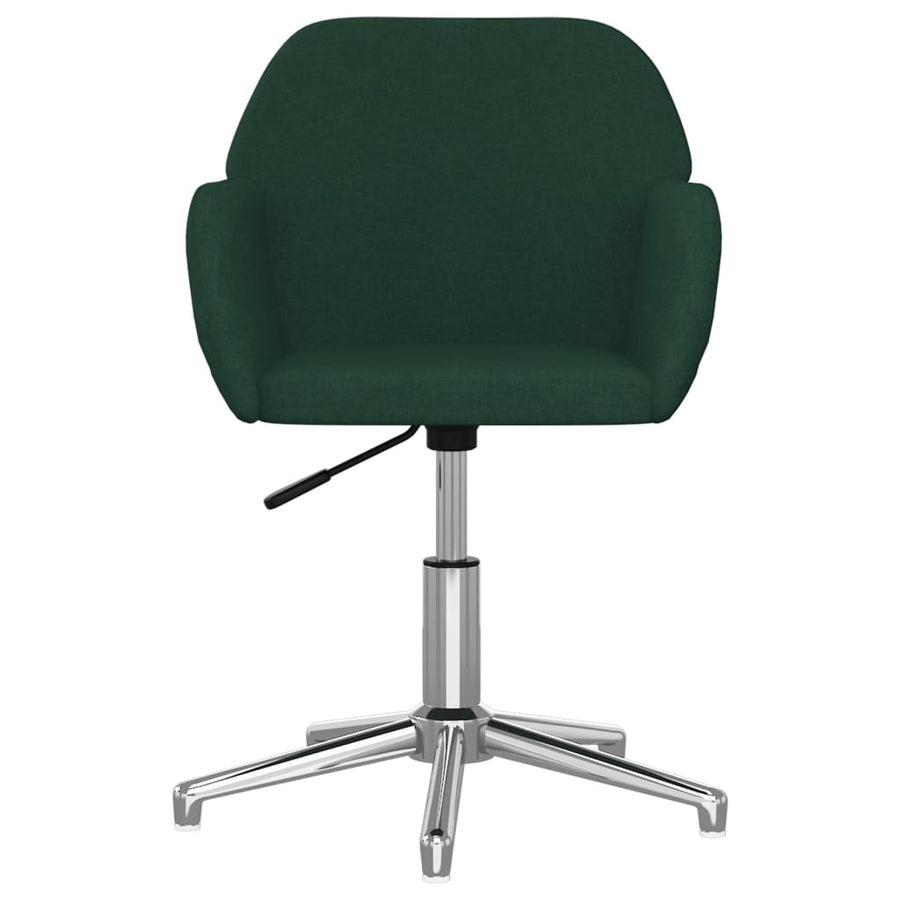 Eetkamerstoelen Draaibaar Stof Donkergroen