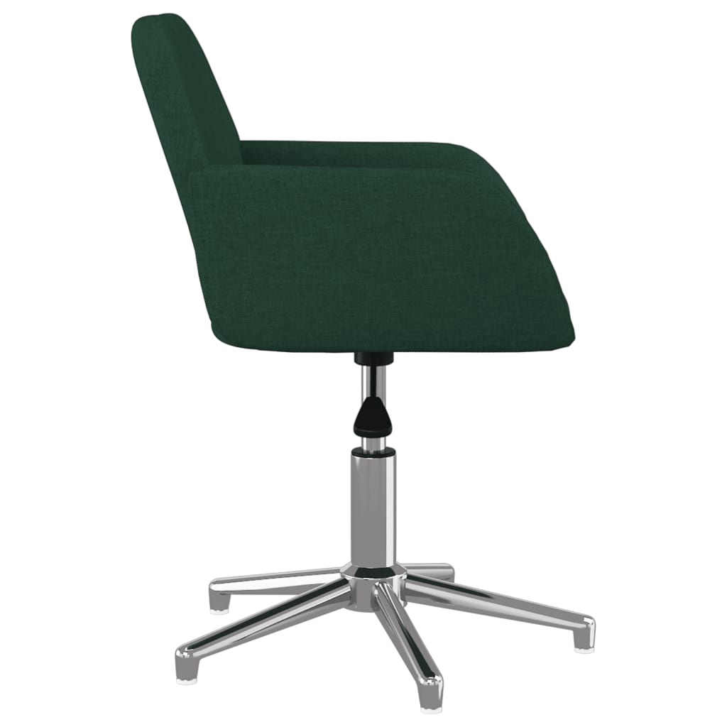Eetkamerstoelen Draaibaar Stof Donkergroen