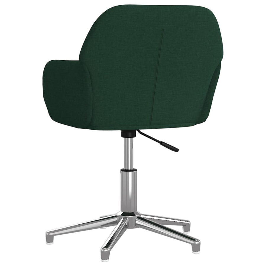 Eetkamerstoelen Draaibaar Stof Donkergroen