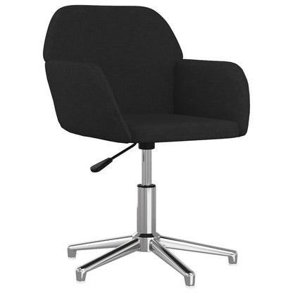 Eetkamerstoelen Draaibaar Stof Zwart