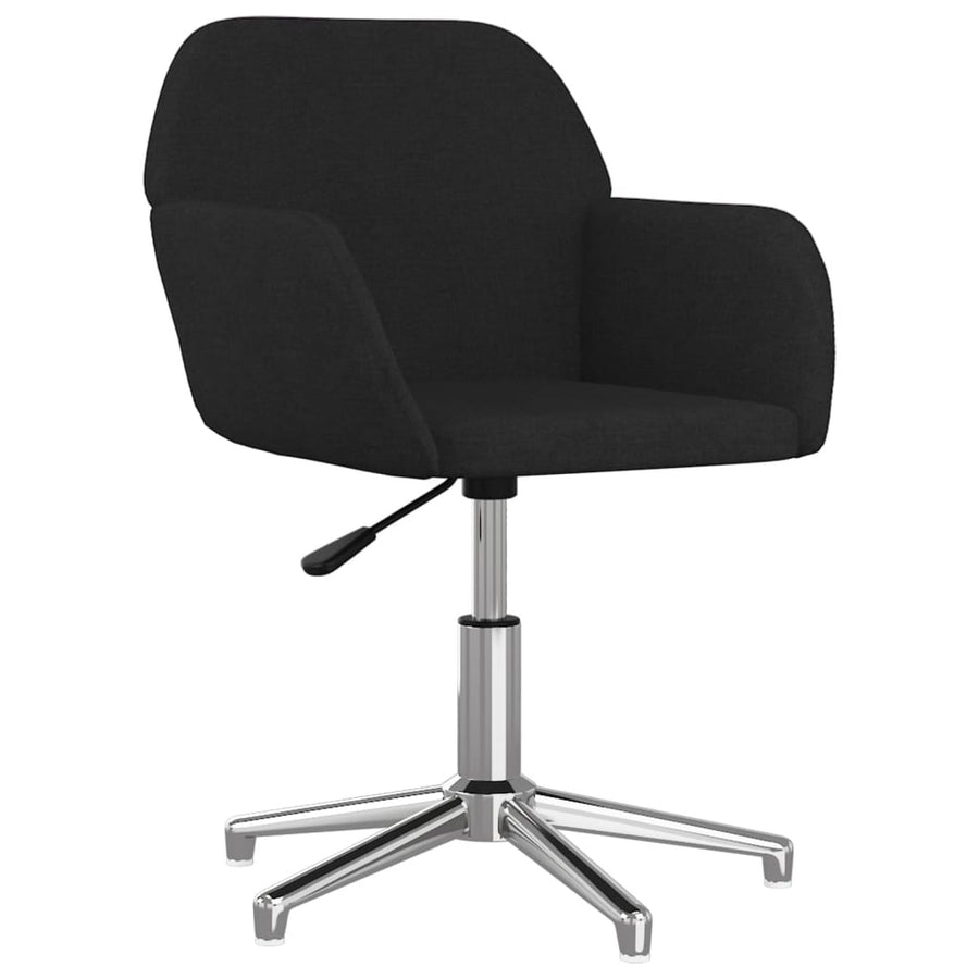 Eetkamerstoelen Draaibaar Stof Zwart