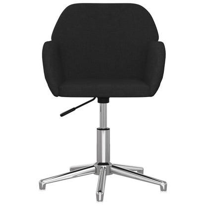 Eetkamerstoelen Draaibaar Stof Zwart