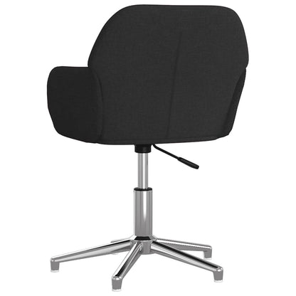 Eetkamerstoelen Draaibaar Stof Zwart