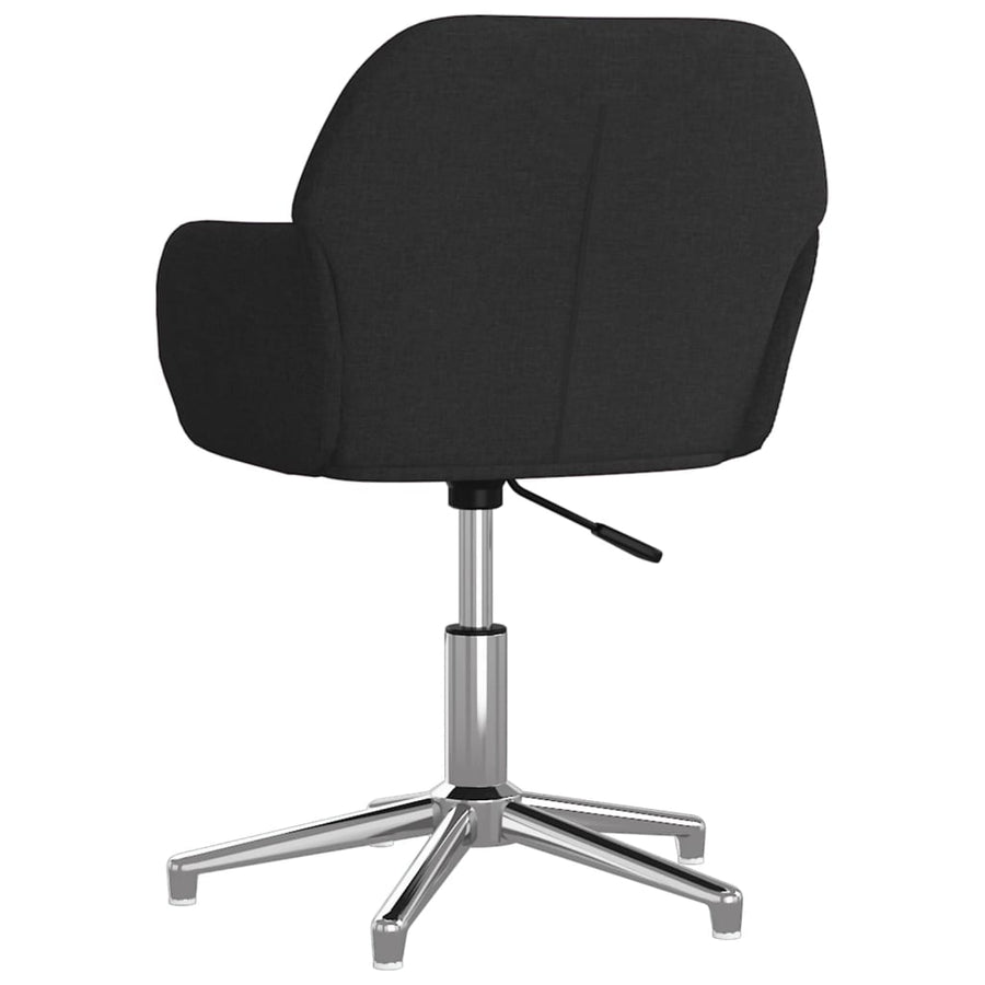 Eetkamerstoelen Draaibaar Stof Zwart