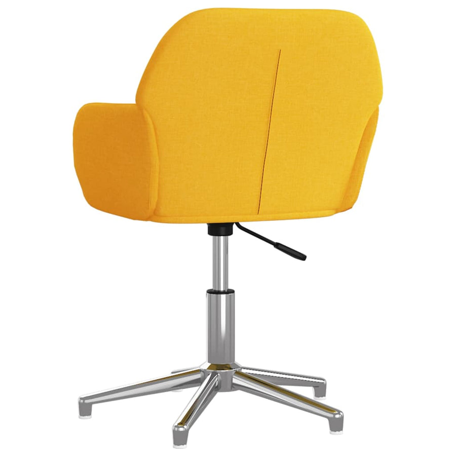 Eetkamerstoelen Draaibaar Stof Mosterdgeel