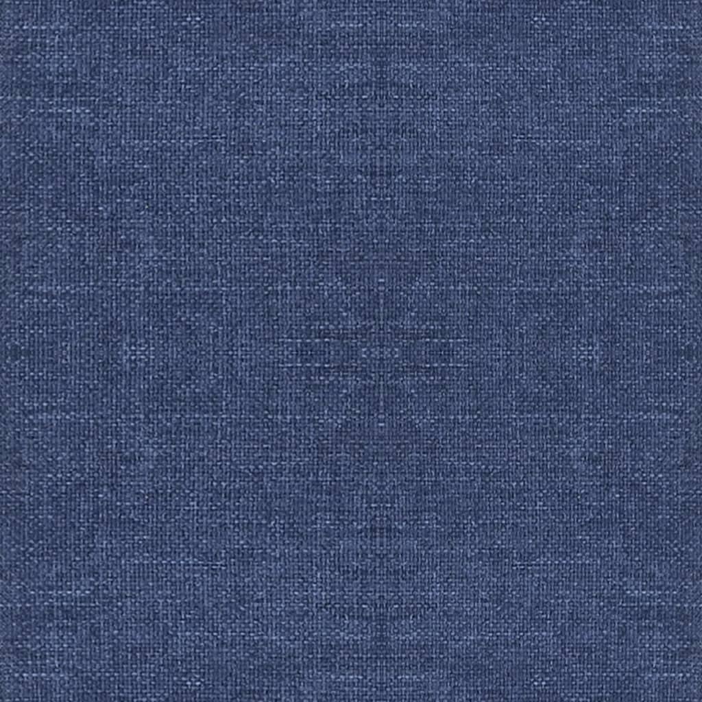 Eetkamerstoelen 2 st draaibaar stof blauw