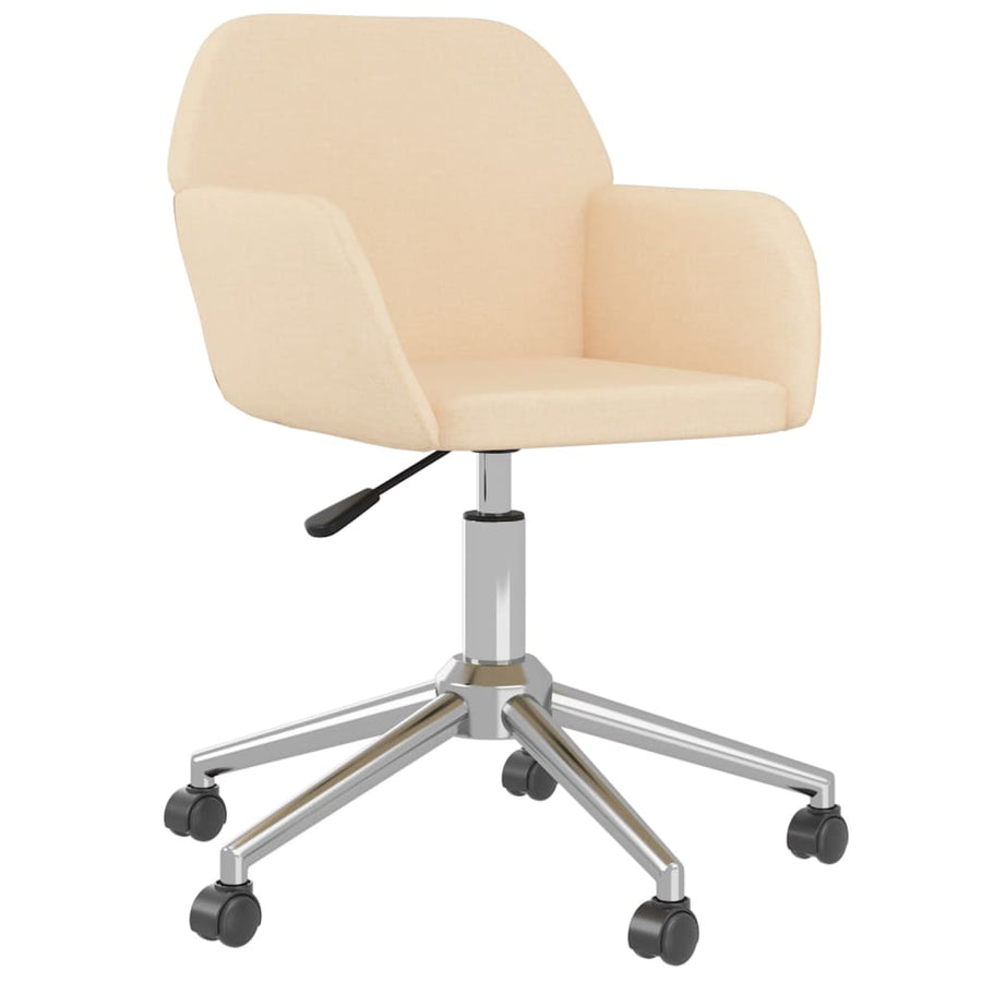 Eetkamerstoelen Draaibaar Stof Kleurig Crème