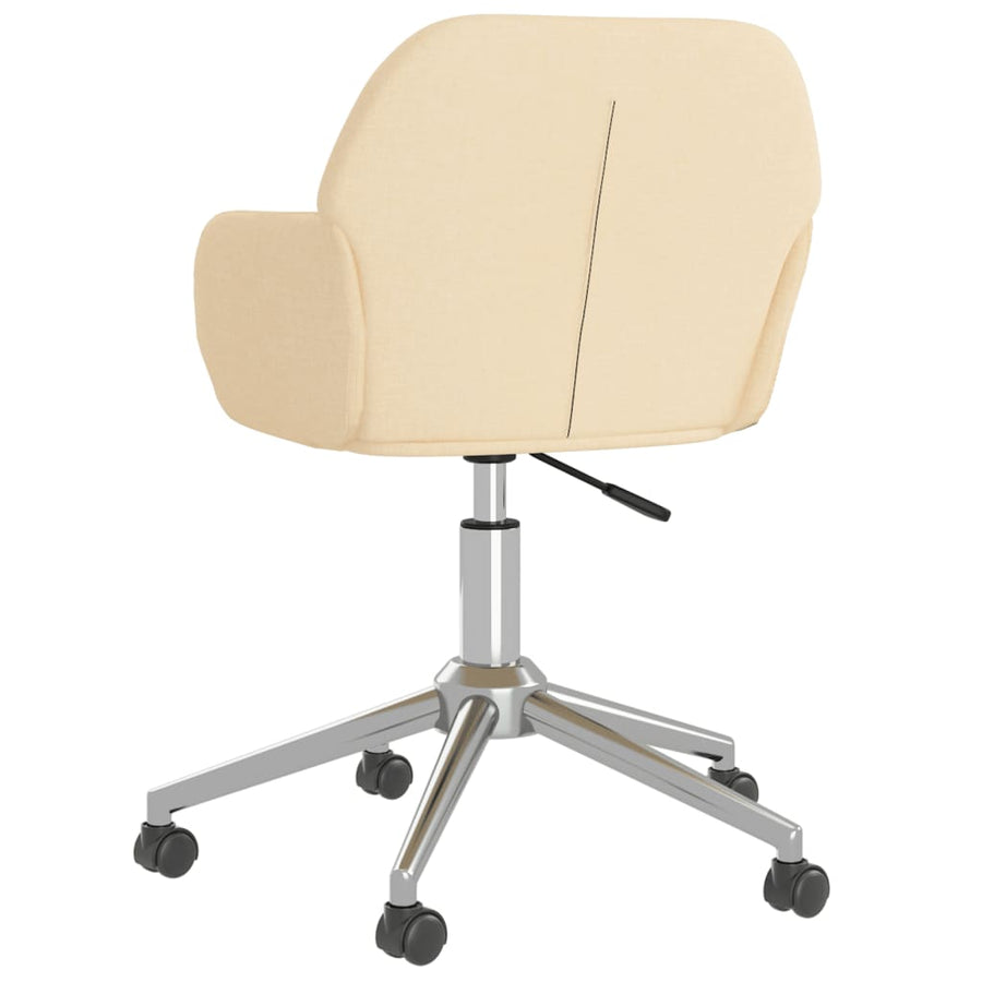 Eetkamerstoelen Draaibaar Stof Kleurig Crème