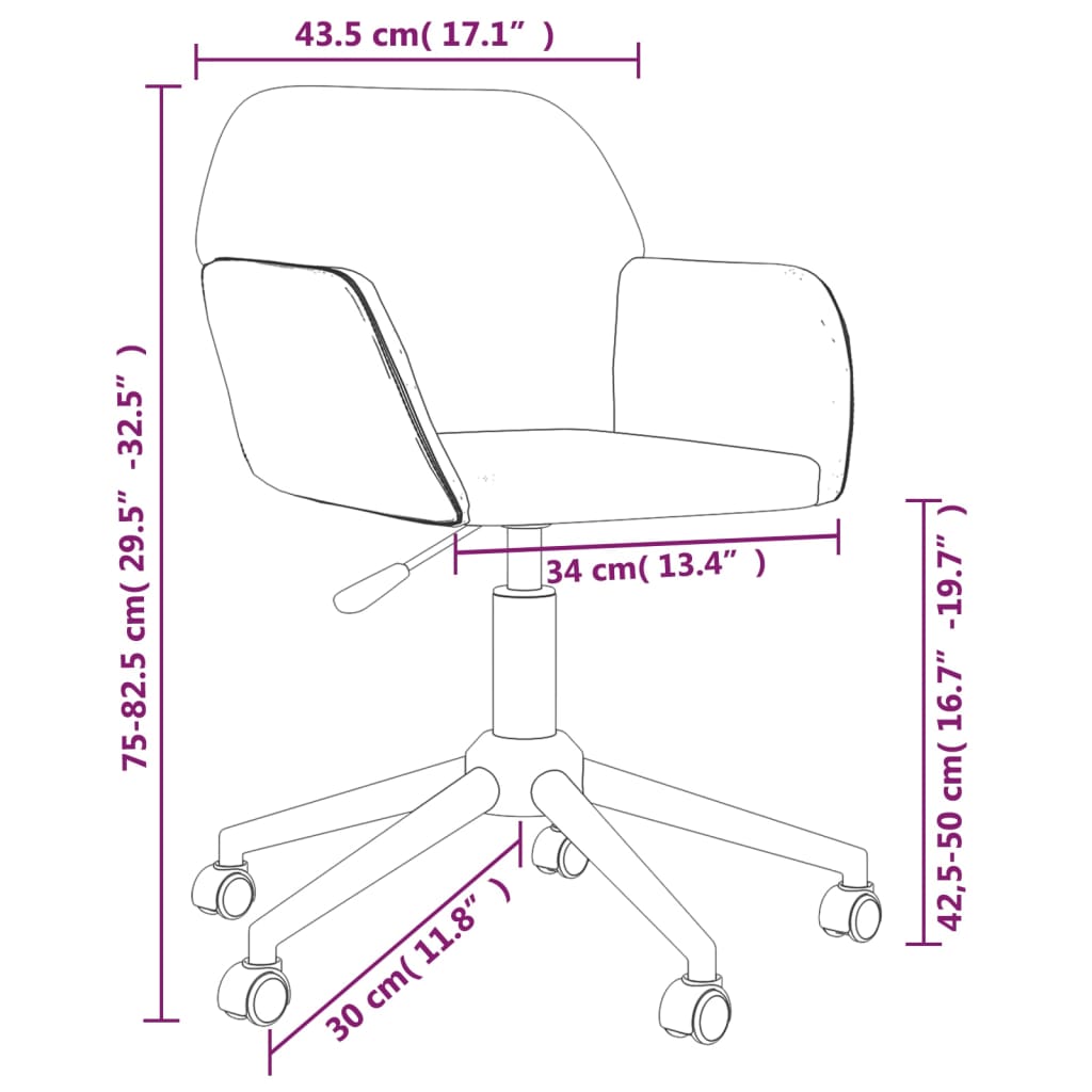 Eetkamerstoelen Draaibaar Stof Kleurig Crème