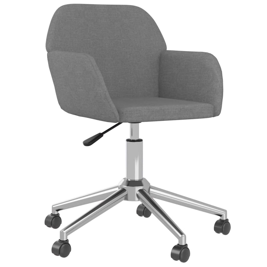 Eetkamerstoelen Draaibaar Stof Lichtgrijs